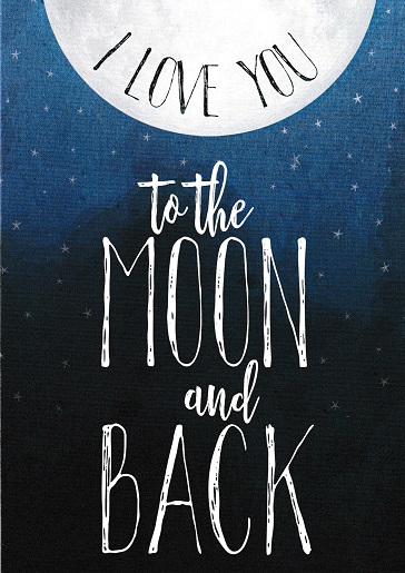 Love You To The Moon & Back Card